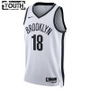 Dres Brooklyn Nets Yuta Watanabe 18 Nike 2022-23 Association Edition Bijela Swingman - Dječji